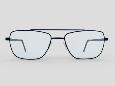Glasses 5 eyeglasses Low-poly 3D model