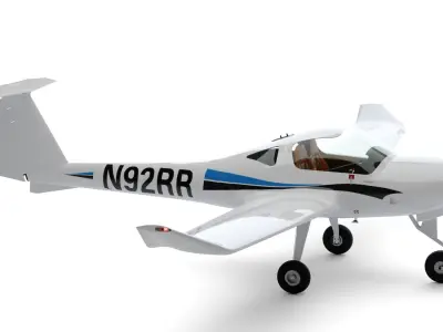 Aircraft Diamond DA20 3D model
