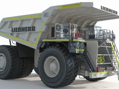 Liebherr T 282B Mining Truck 3D model