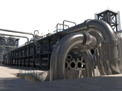 Refinery 3D model buy