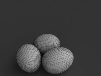 Eggs Gold 3D model purchase