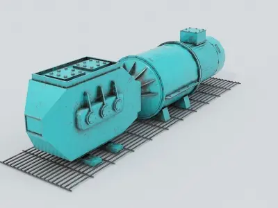 Industrial Equipment Low-poly 3D model purchase