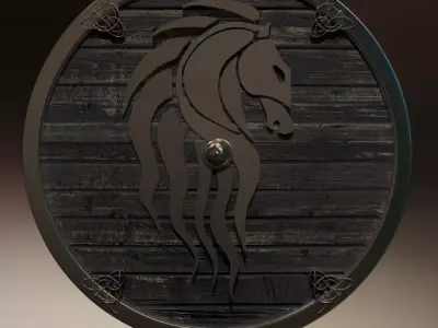 Medieval shield 3D model purchase