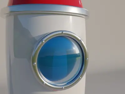rocket ship 3D model