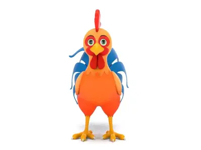 Rooster 3D model order