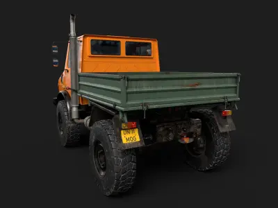 Unimog U1650 Low-poly 3D model