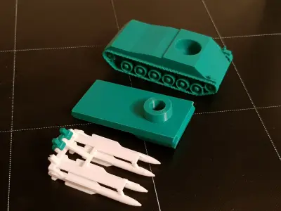 RUSSIAN BUK MISSILES LAUNCHER 3D print model