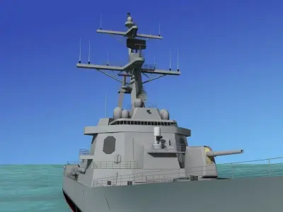 Burke Class Destroyer DDG 54 USS Curtiss Wilbur 3D model