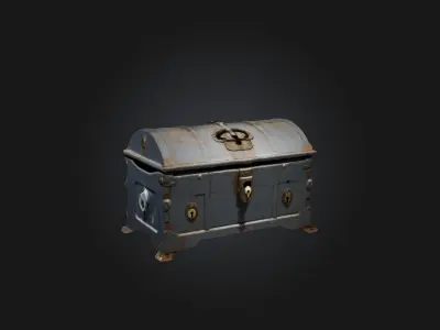 Lock Box Low-poly 3D model