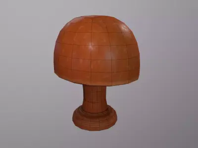 Wood Hat Stand Free low-poly 3D model