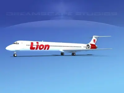 McDonnell Douglas MD-90 Lion Air 3D model