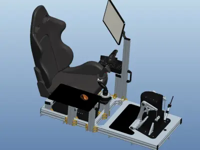 Flight simulator 3D model