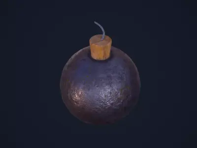 Bomb Ball Low-poly 3D model purchase