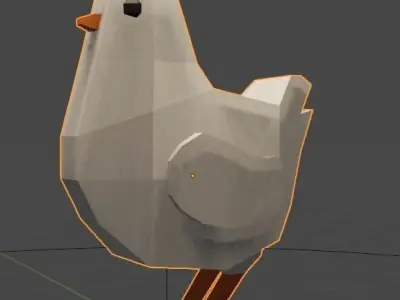 Chicken Lowpoly Free 3D model