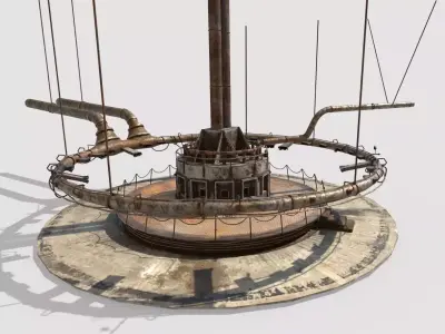 Abandoned Factory Hall 3D model