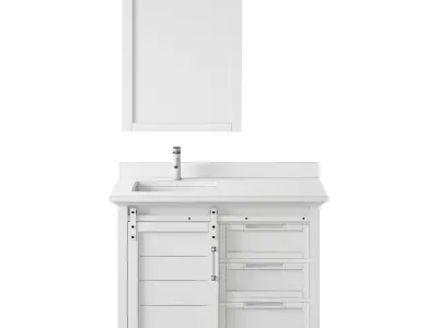 OVE Ernest 42 White Vanity 3D model