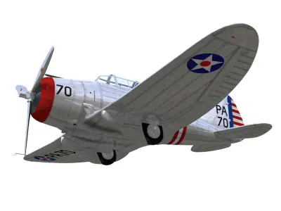 Seversky p-35 3D model buy