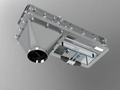 Pneumatic Slide Gate 3D model