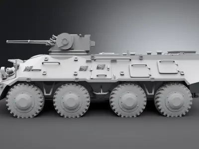 BTR 3eU1 Scale model 3D print model