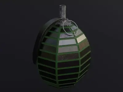 Grenade Game Ready - Low Poly PBR 3D Model Low-poly 3D model purchase