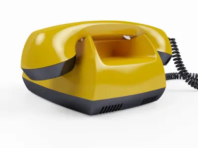 Retro Telephone TAH 70-5 3D model Low-poly 3D model