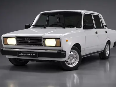 VAZ 2107 Classic Car High Poly  3D model