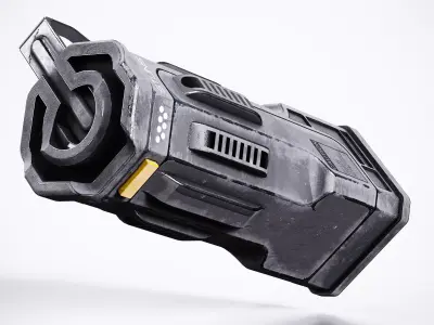 Sci-fi Stun Grenade Low-poly 3D model