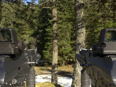 BearClaw Holographic Sight Low-poly 3D model