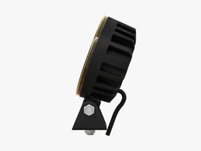 Circular Amber LED Light Bar V2 3D model