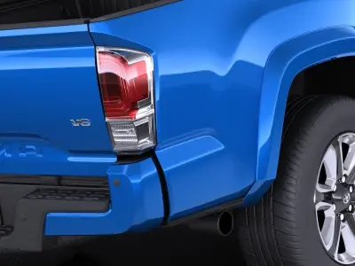 Toyota Tacoma Double Cab 2018 VRAY 3D model
