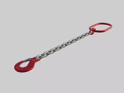 Industrial Chain Sling Low-poly 3D model