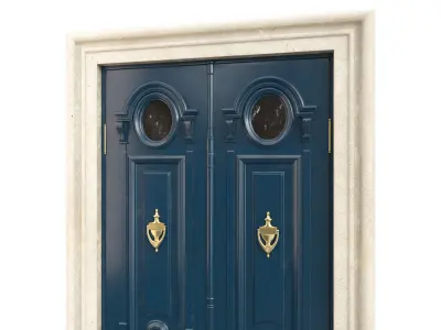 Entrance classic door 100 3D model