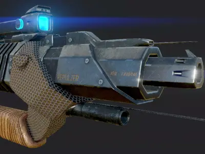 GUN SCI-Fi Military 3D model