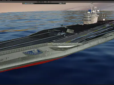 Aircraft carrier 76 Free 3D model