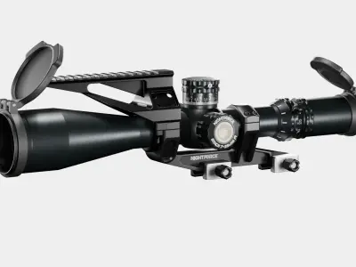 The Nightforce ATACR 7-35x56mm Low-poly 3D model