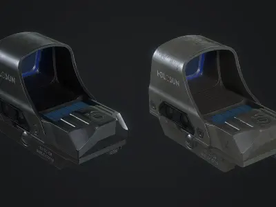 RDS Holosun OpenReflex HS510C Low-poly 3D model
