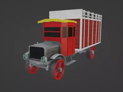 White 1921 Low-poly 3D model