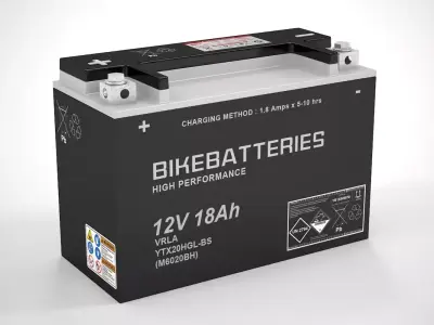 Motorcycle Battery 3D model