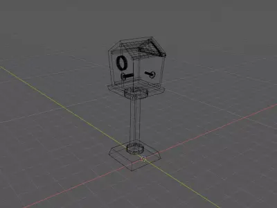 Realistic Wooden Birdhouse 3D Model 3D model