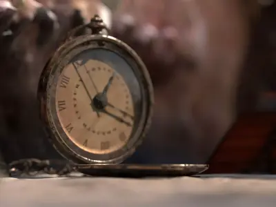 old pocket watch 3D model purchase
