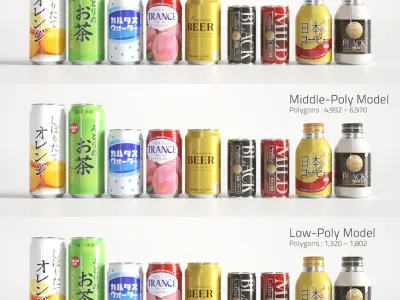  Drink Can PET bottle Collection 