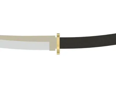 Tanto Knife inspired on HERBERTZ 440 Nr144115 3D print model