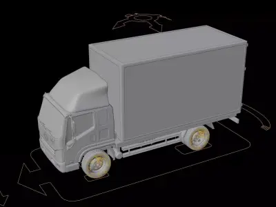 Faw Tiger V Cargo Truck 3D model