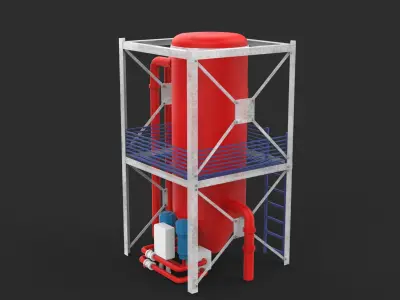 industrial tanks 3D model purchase