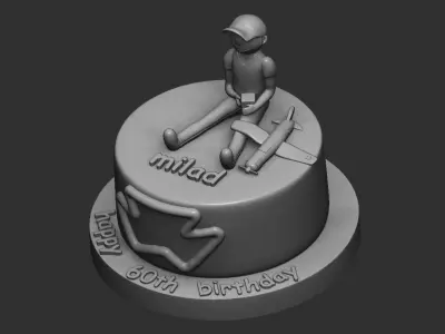 3d model cake topper 3D print model