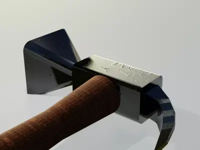 Hammer 3D model axe Free low-poly 3D model