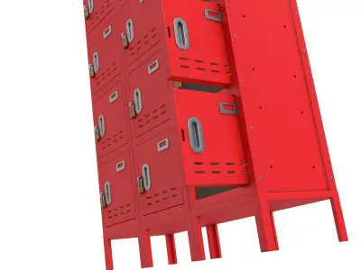 School Gym Locker  3D model