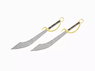 Fantasy Sword Set 3D model