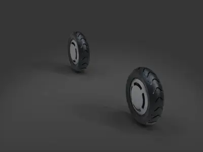 Motorcycle tire num3 3D model