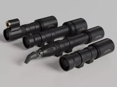 Malkoff Weapon Light Pack Low-poly 3D model